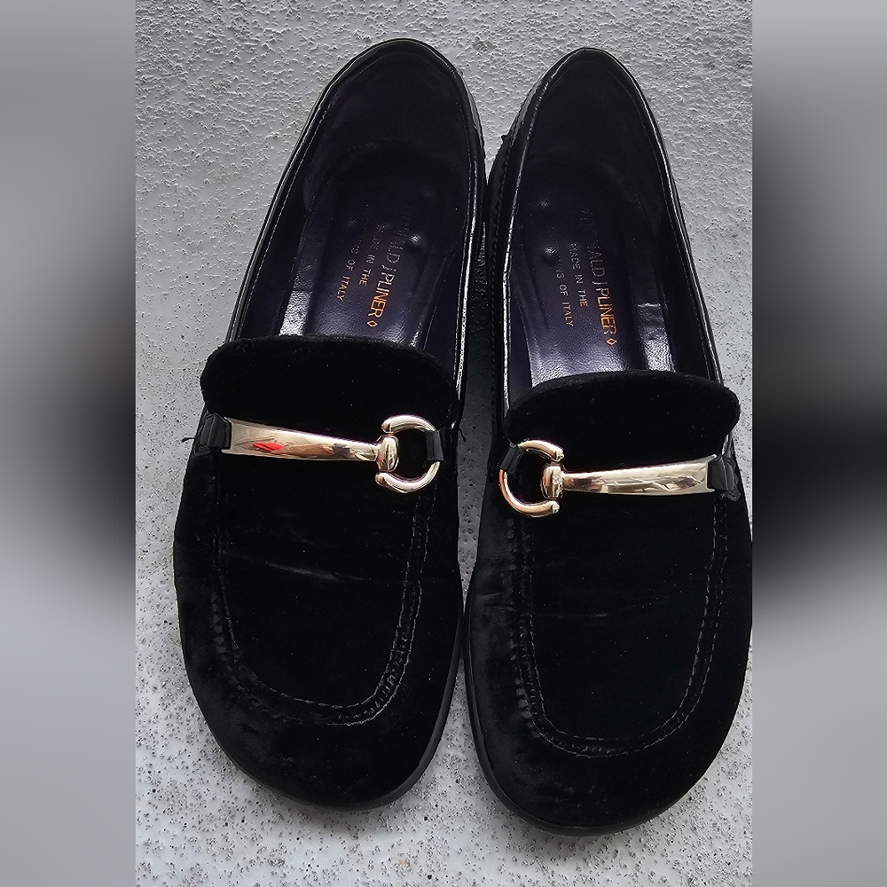 Donald J Pliner Womens Velvet Loafer Black Size 7 - UCB-U26 M070